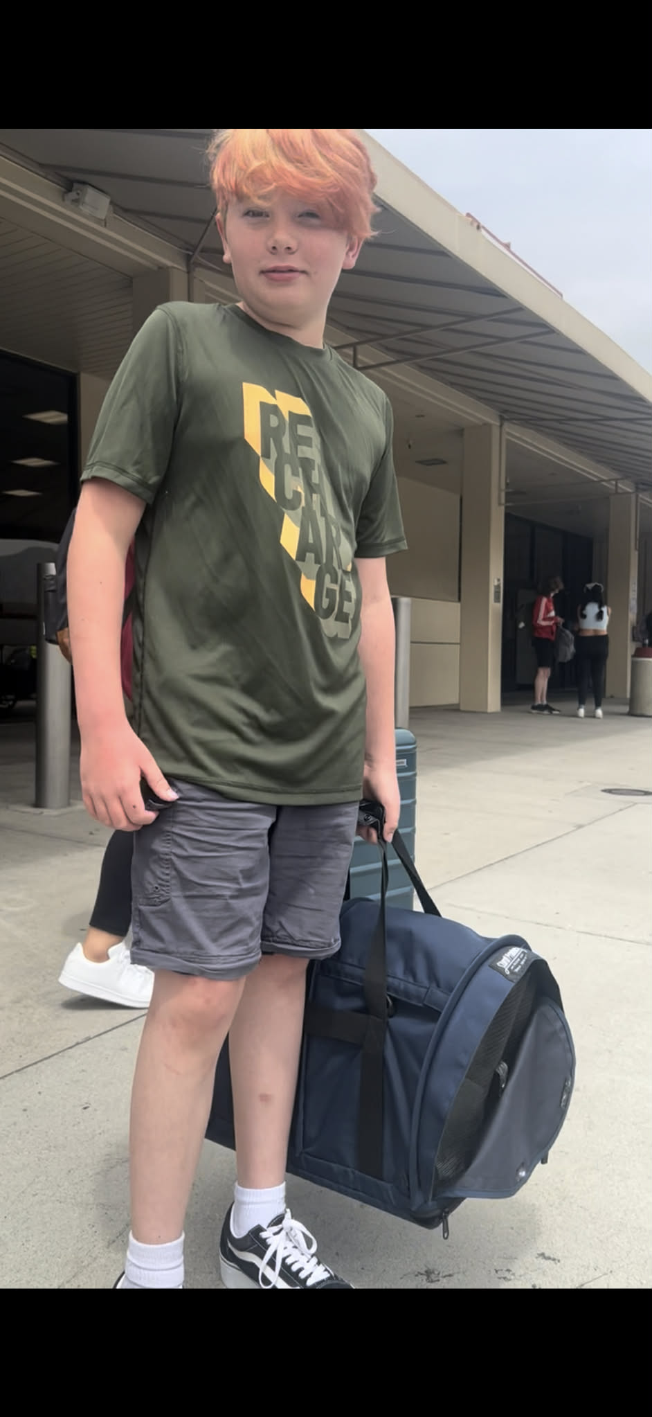 Fisher delivering kittens to the airport