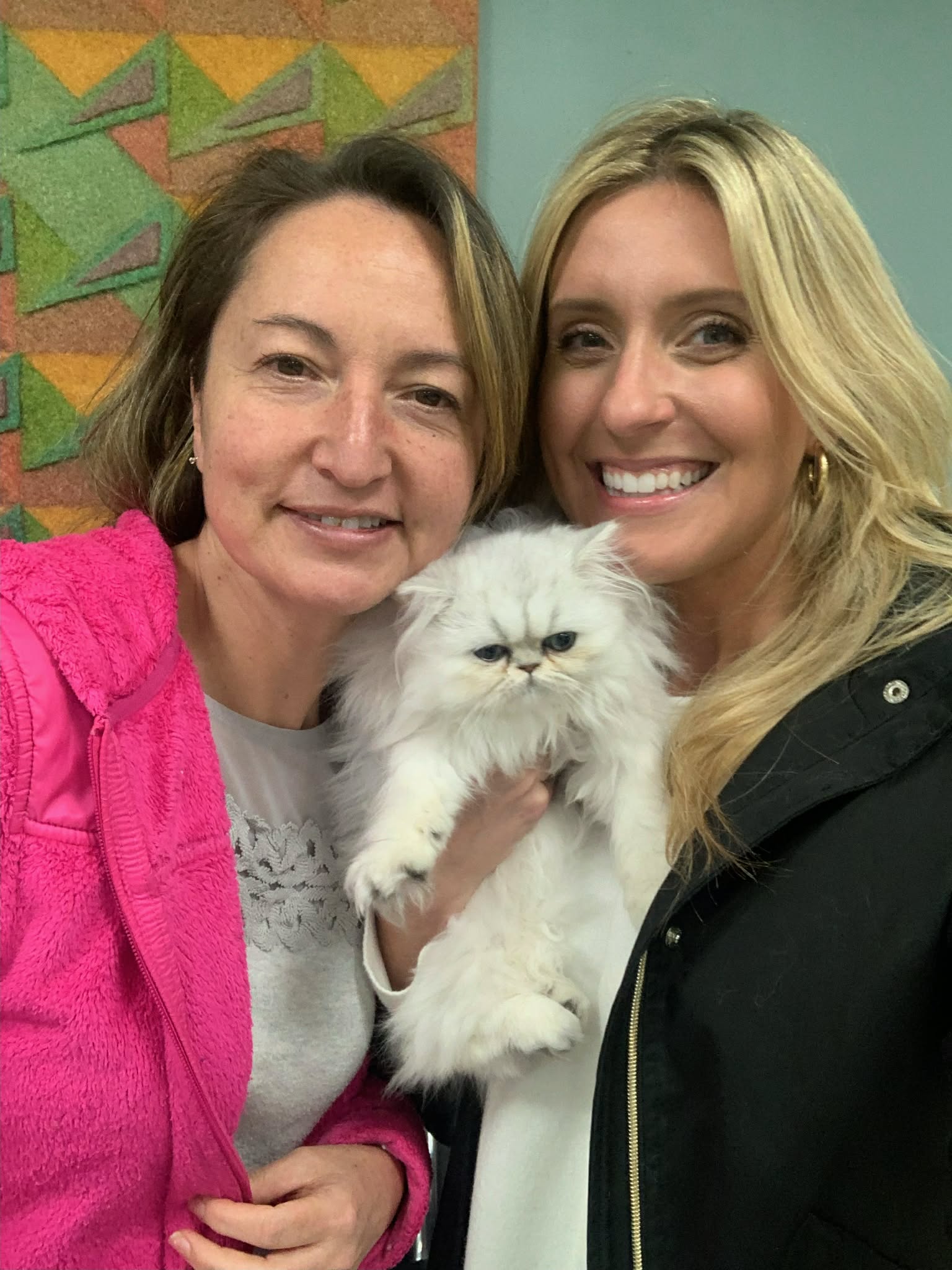 LynnC with a client and their new kitten