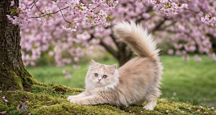 Katrin, DBE queen, blue tortie golden shaded and white with dominant blue eyes